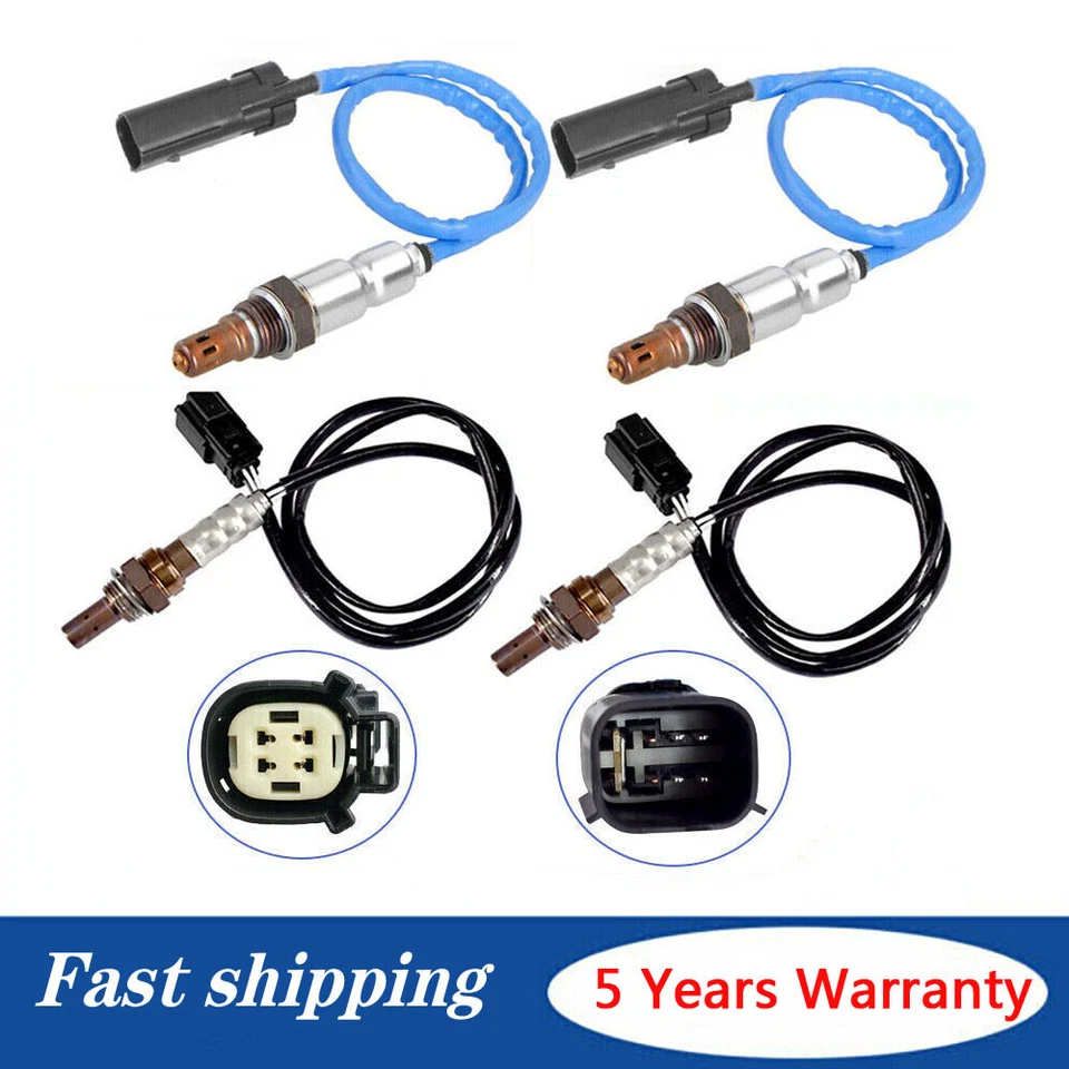 4X Oxygen Sensor Up+Down For 2015 Ford Transit-150 & 2013-16 Lincoln MKZ MKT MKS - Image 1 of 4