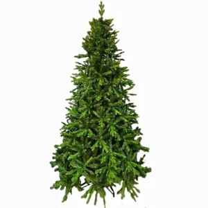 Albero di natale IN PE silicone verde abete artificiale cm 210 o 240 apertura ad - Foto 1 di 4