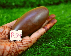 3.25" Original Shiva Lingam Stone Sacred Stones from Narmada River India-P-54 - Bild 1 von 7