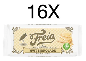 Freia Norwegian White Chocolate Candy Snacks Norway Sweets 16X90g - Picture 1 of 1