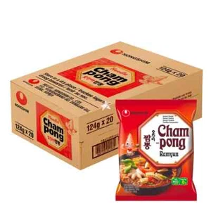 Nong Shim Champong (Spicy & Seafood) Ramyun Ramen Noodles Soup 124g (Pack of 20) - Picture 1 of 5