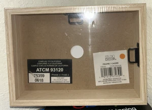 5x7 Holz Schattenkasten Rückseite 1/2" Nutzbare Tiefe - Bild 1 von 4