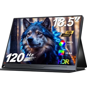 UPERFECT 18.5” Full HD 120Hz Gaming Monitor Portable Monitor USB C PC Bildschirm - Afbeelding 1 van 8