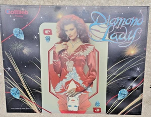 PREMIER GOTTLIEB DIAMANTE DAMA PINBALL CAJA TRASERA TRANSLITE 25" X 20" - Imagen 1 de 7