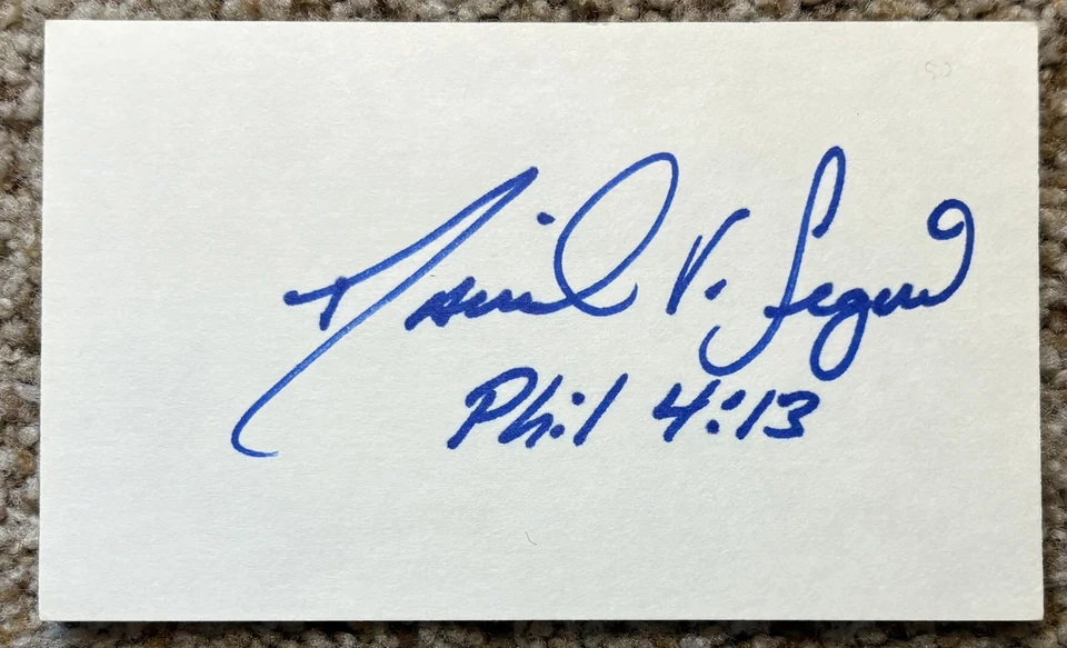 David Segui signed card - Orioles Expos debut 1990 Foto 1 de 1