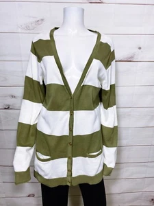 Tommy Hilfiger Womens Cardigan Size XL V-Neck Long Sleeve 100% Pima Cotton - Picture 1 of 7