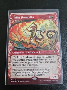MTG Valley Flamecaller 0320 - SHOWCASE RARE - NM Near Mint Pack Fresh - BLB 2024 - Bild 1 von 2