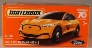 MATCHBOX PG #22 2021 Ford Mustang Mach-E Taxi Cab, edizione 2023 (NUOVO nella SCATOLA) - Foto 1 di 1