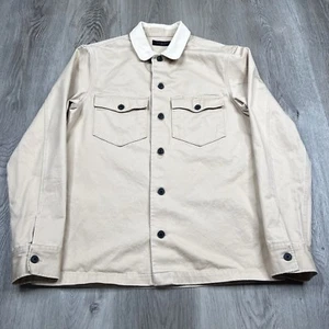 Chaqueta All Saints Lancer para hombre talla M mediana beige cuello pana - Imagen 1 de 11