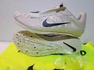 Nike Zoom Long Jump 4 Track Spikes Ivory White 415339-003 Men's Size 12.5 - Picture 1 of 13