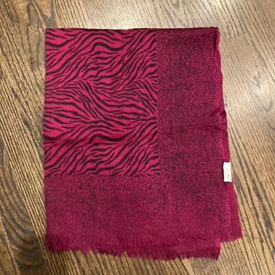 Bindya New York Bufanda Mantón Envoltura 100% Lana Rosa Magenta Foto 1 de 4