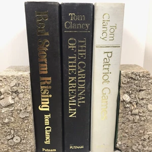 Tom Clancy Patriot Games Cardinal Kremlin Red Storm Rising HBC 3 Book Lot - Imagen 1 de 3