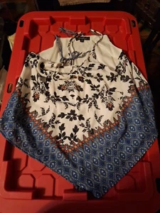 Women's Heart Soul Sleeveless Floral Top (Large) - Picture 1 of 5
