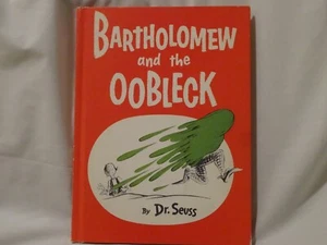 Vintage 70er Jahre Bartholomew and the Oobleck von Dr. Seuss 1977 HC Book Club Ed Sehr guter Zustand - Bild 1 von 5
