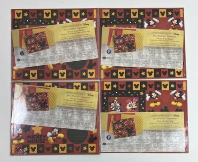 批量 4 件 创意回忆 迪士尼 米老鼠 完成 带一页安装套件 全新 — 第 1/3 张图片