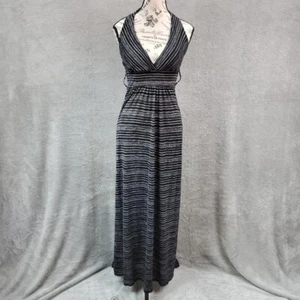 Papaya Maxikleid Damen Medium schwarz Neckholder lang fließend tiefer Ausschnitt - Bild 1 von 12