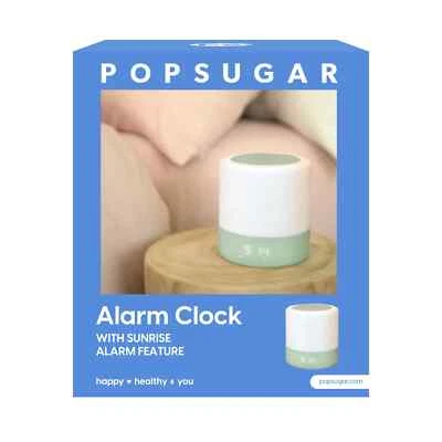 POPSUGAR Alarm Clock w/ Sunrise Alarm Feature 6 Volume Levels Snooze Modes - New - Image 1 of 4