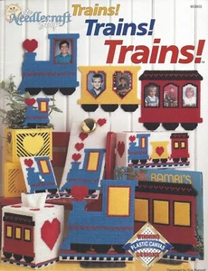 Trains! Trains! Trains! ~ The Needlecraft Shop - Plastic Canvas Leaflet 903802 - Picture 1 of 1