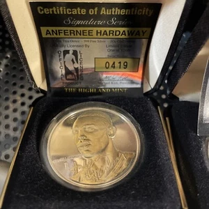 Anfernee Hardaway H.M. Limited Signature Series 24kt Gold Overlay .999 Silber - Bild 1 von 8