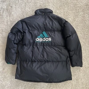 Vintage RARE Adidas Equipment Big Logo Long Puffer Jacket 2XL XXL - Bild 1 von 7