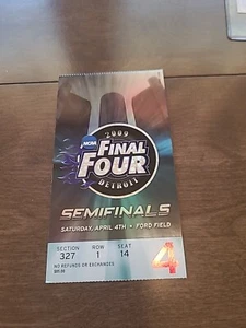 Nice April 4 2009 North Carolina 89 Vs Michigan St 72 Final Four Ticket Stub - Picture 1 of 2