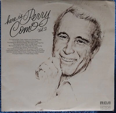 Perry Como: Here Is Perry Como Vol. 2 12" Vinyl Double LP Excellent Condition - Image 1 of 4