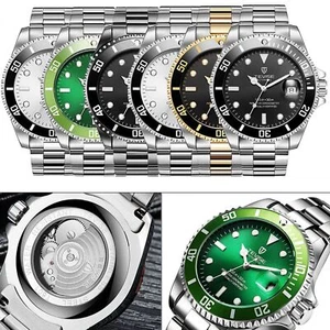 Tevise Herren Automatik Mechanisch Edelstahl Datum Uhr Wasserdicht Leuchtend - Bild 1 von 18