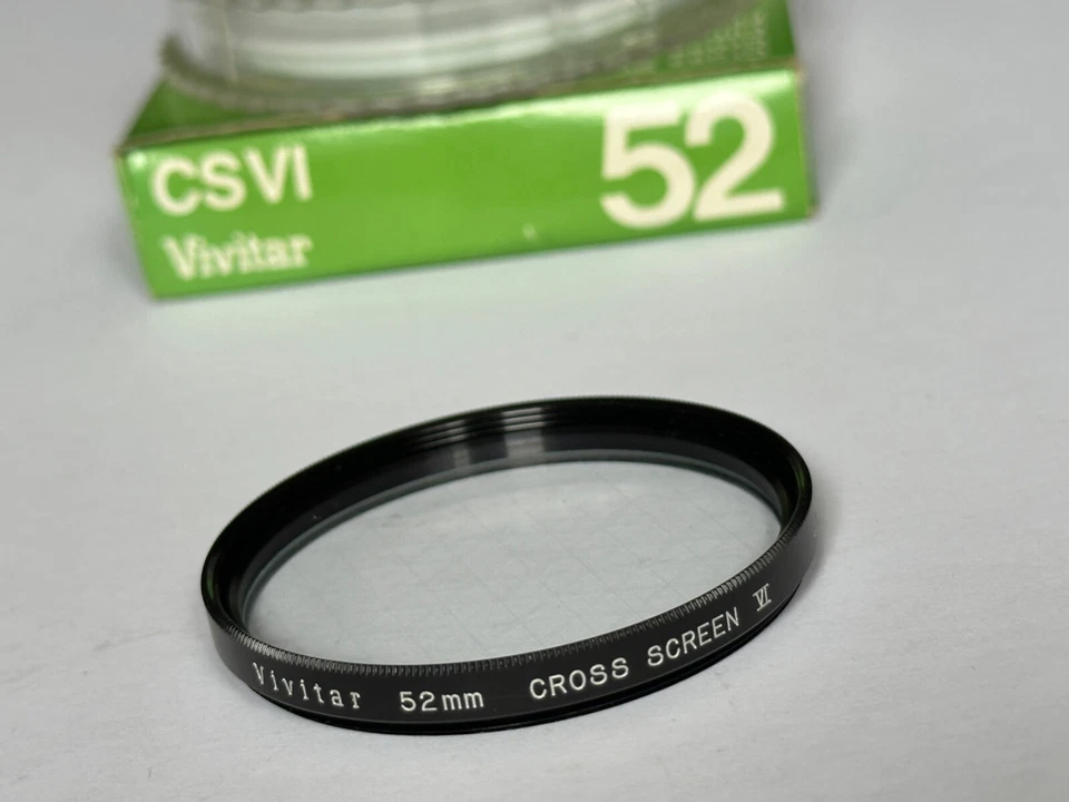 Vivitar 52mm Fit  Cross Screen VI Effect Filter, and Keeper - Image 1 of 1