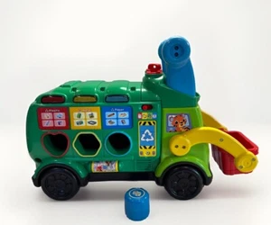 VTech Sort and Recycle Ride-On Truck Green Lights And Sounds Shape Sorter - Picture 1 of 10