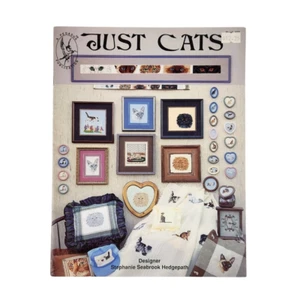 Just Cats Hedgepath Cross Stitch Patterns Pegasus Vintage 1985 Booklet Leaflet - Picture 1 of 7