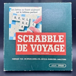 VTG Scrabble De Voyage Travel Portable Edition French Complete - Picture 1 of 5