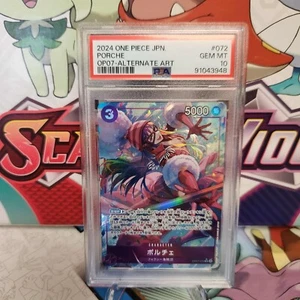 PSA 10 One Piece Porche OP07-072 Alt Art Japanese - SHIPS FAST - *Small Crack* - Bild 1 von 3