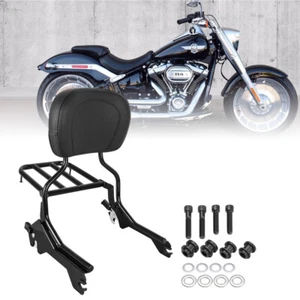 Sissy Bar Passenger Rear Backrest with Luggage Rack For Harley FLFB FXBRS 2018+ - Bild 1 von 8
