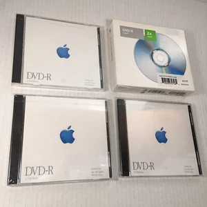 Lot Of 8 Apple DVD-R Blank Discs 1 - 5 Pack 2X Speed M8405ZM/A - And 3 - Singles - Picture 1 of 11