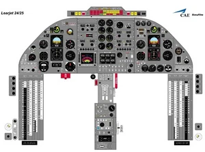 Learjet 24/25 Cockpit Poster 24in x 36in - Picture 1 of 5