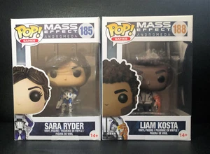 Funko POP Mass Effect Sara Ryder 185 & Liam Kosta 188 Neu OVP Mint Vinyl Figur - Bild 1 von 8