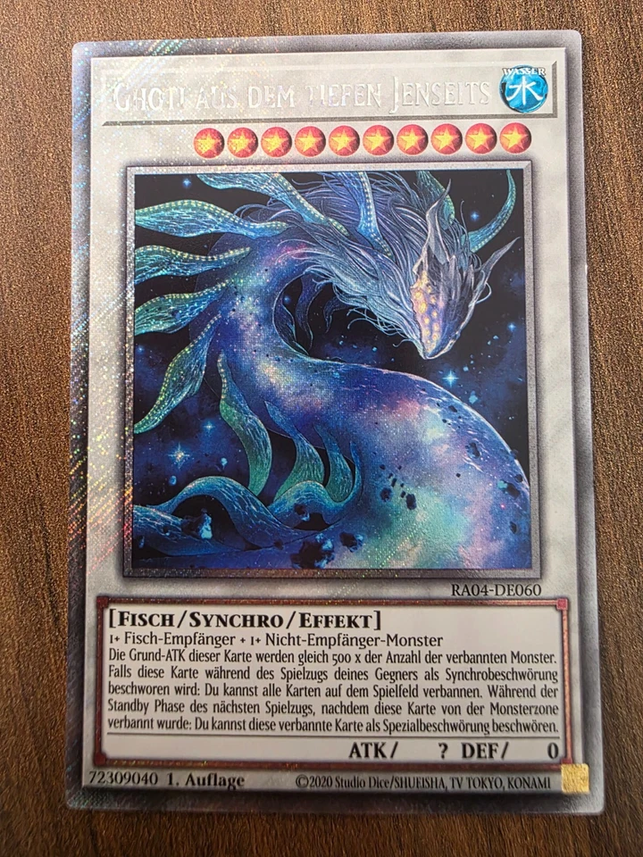 Yu-Gi-Oh! RA04-DE060 Ghoti aus dem tiefen Jenseits Platinum Secret Rare NM 1st - Bild 1 von 1