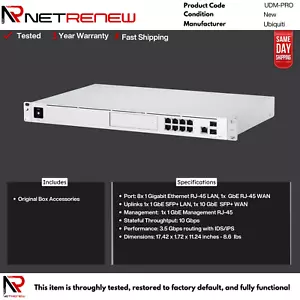New Ubiquiti UDM-PRO Dream Machine Pro Security Gateway - Picture 1 of 1