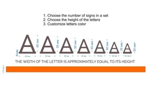 Wooden Letters set for Dream Letter Board creating  (rails in next listing) - Picture 1 of 8