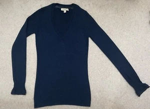 Burberry Cashmere Navy Blue Women’s Jumper Size S - Picture 1 of 4
