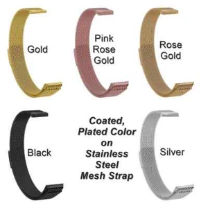 Modern Adjustable Milanese Loop Metal Band Strap for Fitbit Charge 6 5 4 3 2 - Picture 1 of 12