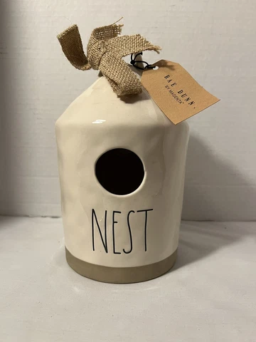 Rae Dunn Round Birdhouse Nest Artisan By Magenta New With Tag Easter Spring Gift Cover