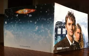 Cartolina BBC Dr Who, Cymru Wales CARTOLINA DI NATALE promozionale, David Tennant, Billie Piper - Foto 1 di 12