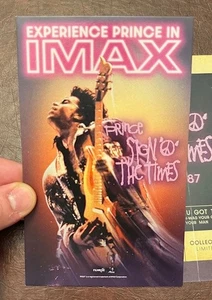 Boleto de película de recuerdo coleccionable Prince Sign O’ the Times IMAX 2025 (x1) - Imagen 1 de 2