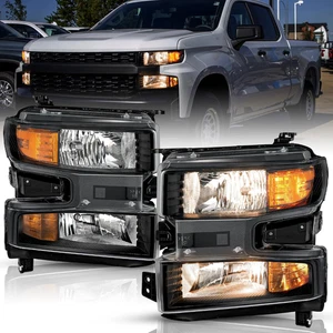 Halogen Headlight Assembly for 2019-2021 Chevy Silverado 1500 Factory OE Replace - Imagen 1 de 12