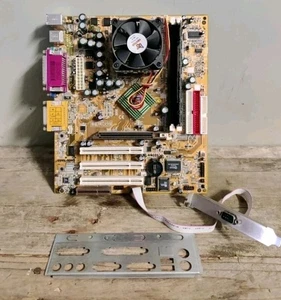 Computer Vintage Motherboard Socket 462 Jetway 830CF + CPU + RAM - NON TESTATO  - Foto 1 di 5