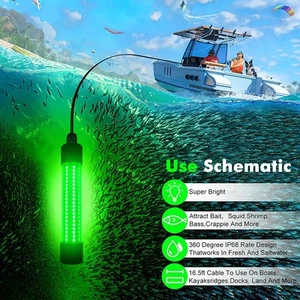Night Fishing Underwater Fishing Light  Green LED Boat Lake freshwater saltwater - Picture 1 of 12