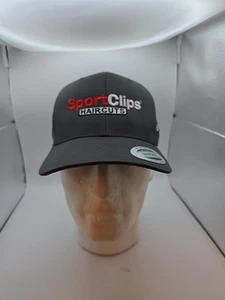 Joe Gibbs Racing Team Issue SportClips Toyota Snapback Hat NASCAR Ty Gibbs, Gray - Picture 1 of 14