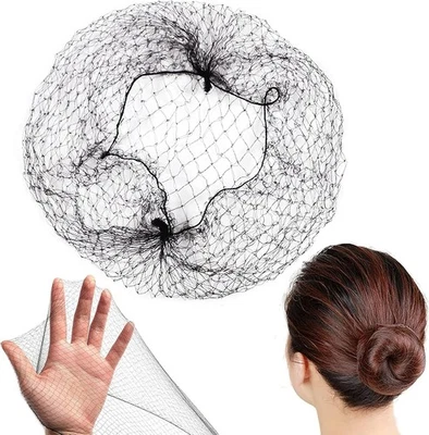 20 Pcs Black Hair Nets, Disposable Hair Bun Holder Hairnets for Women Fixing Ha - Image 1 of 4