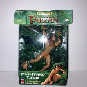 Figurina VINTAGE 1999 DISNEY'S TARZAN - POWER POUNCE TARZAN NUOVA IN SCATOLA - Foto 1 di 3